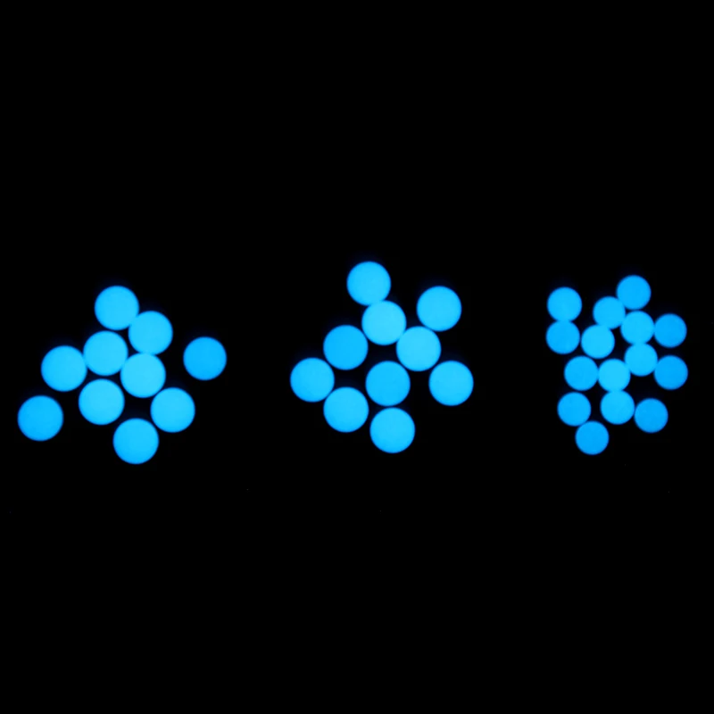 10 шт. синий зеленый светится в темноте рыболовные бусины для светящегося медальона кулон ожерелье DIY ювелирных изделий 6 мм 8 мм - Цвет: blue
