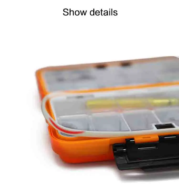 GUGUFISH High Quality Plastic Fishing Tackle Box 30 Compartments Lure Fishing Box Double Layer Fishing Box Fishing Accessories