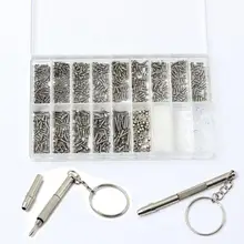 Универсальный 1000 шт./компл. микро очки солнцезащитные очки винтов гаек отвертка для ремонта Наборы ящик для инструментов