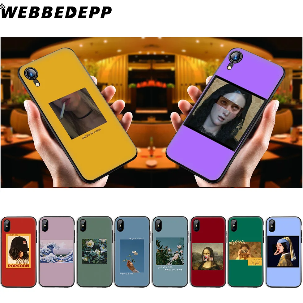 WEBBEDEPP отличный художественный эстетический крутой Мягкий силиконовый чехол для