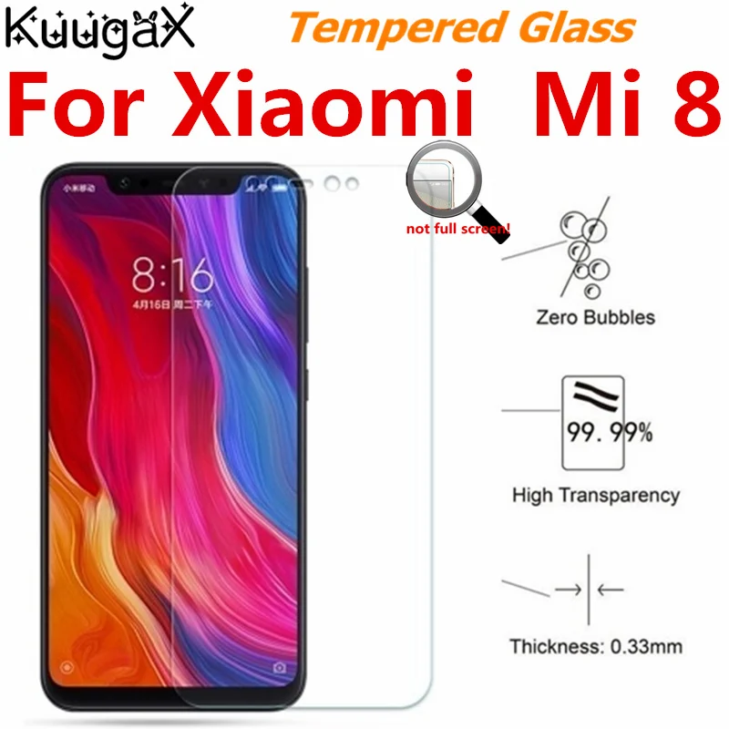 

Screen protective cover Tempered Glass For Xiaomi 8 Mi8 SE 9H smartphone toughened display cases on crystals thin clear