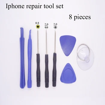 

Hot sale 8 in 1 Mobile Phone Repairing Tool Kit Spudger Pry Opening Tool LCD Repair Tools with 2.0MM\0.8MM star screwdrivers