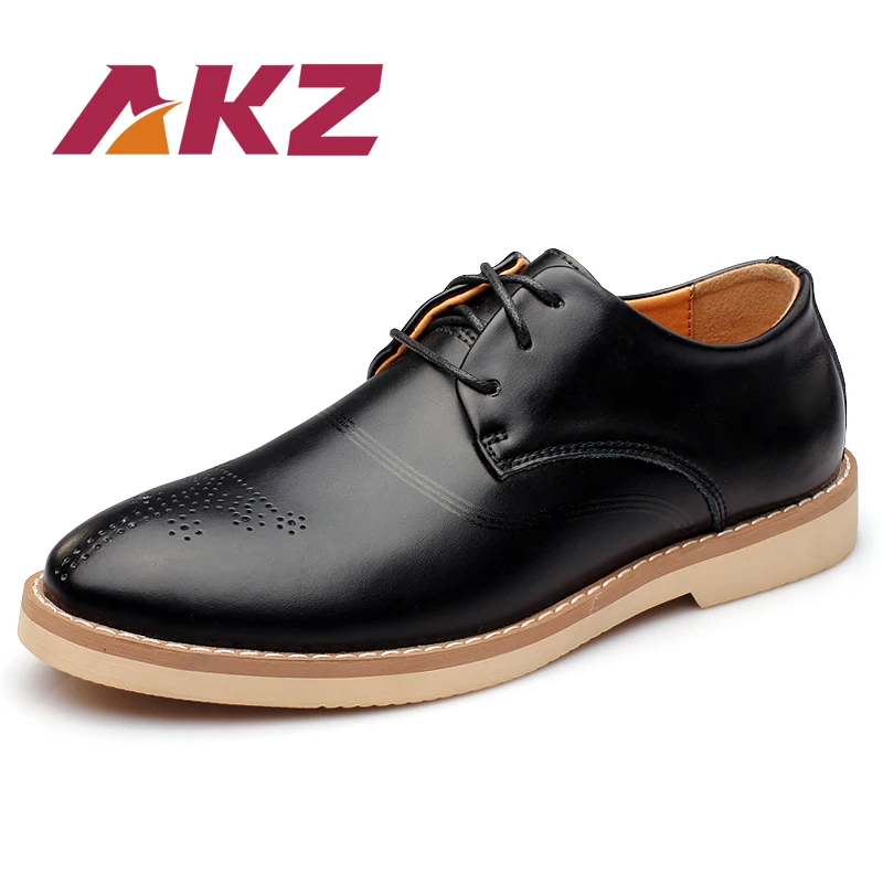 

AKZ Brand Men Casual shoes 2018 New Spring Summer Oxfords shoes High Quality soles soft Comfortable Male Brogus shoes 38-44
