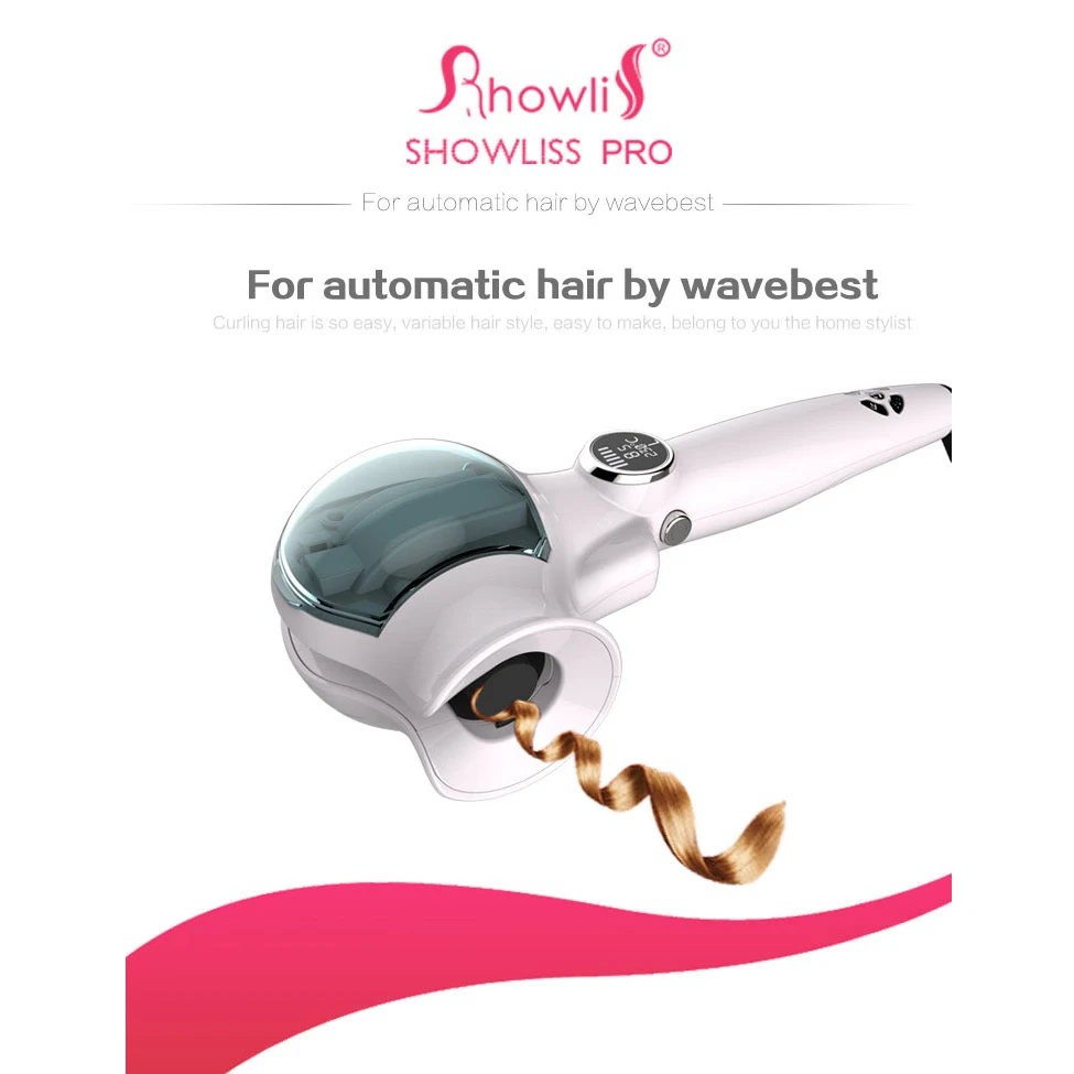 

Hot Fashion Showliss Pro steam Hair Curler Hair dryer LED hair curler Styler automatic Curling Iron Universal Voltage