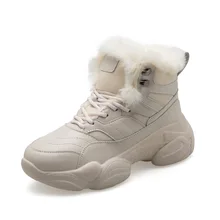 Женские кроссовки; теплая зимняя обувь; модная женская обувь; женские ботильоны; Botas Mujer; Плюшевые стельки; зимняя обувь; A5-45