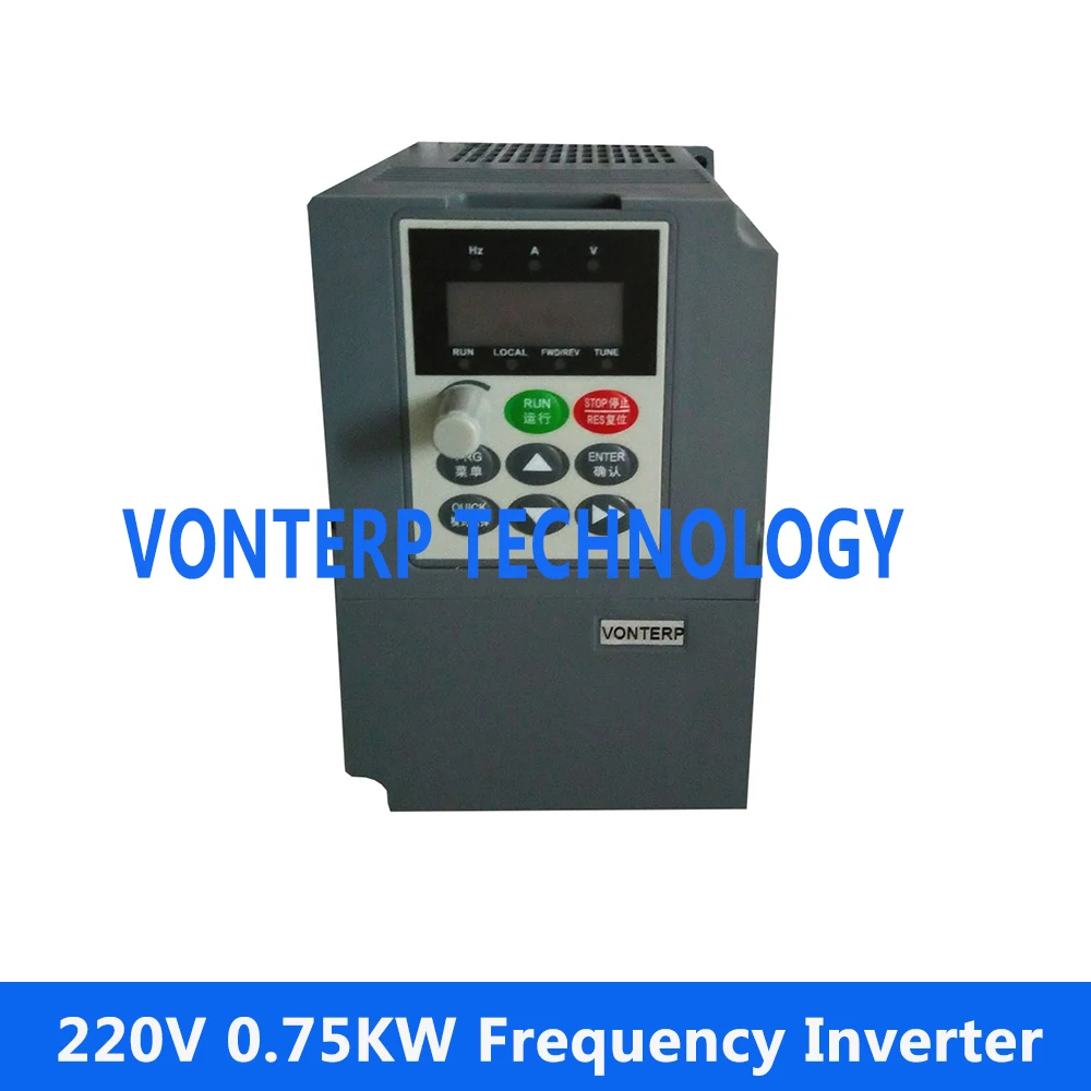 variable speed drive 220v  1 phase input & 220v three phase output 0.75KW 4.5A