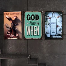 Golf Is My Life Металлическая Вывеска настенные Декорации для бара Оловянная вывеска винтажный металлический постер домашний Декор Картина плащи художественный плакат
