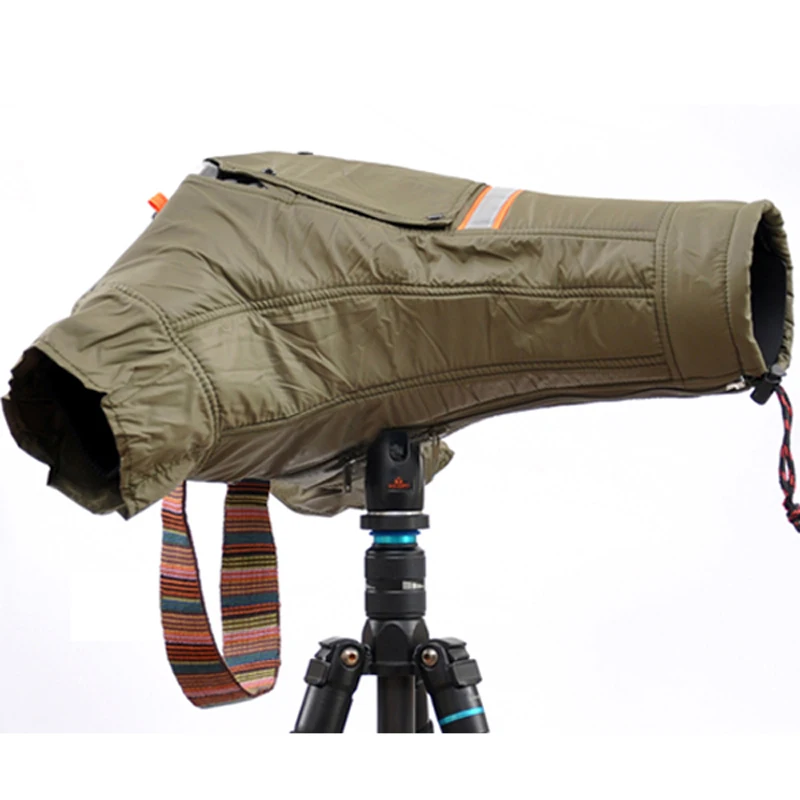

Roadfisher Warm Coldproof Winter Camera Paded Protect Bag Insert Case Cover Sleeve For Canon Nikon Sony DSLR SLR 24-70 70-200mm