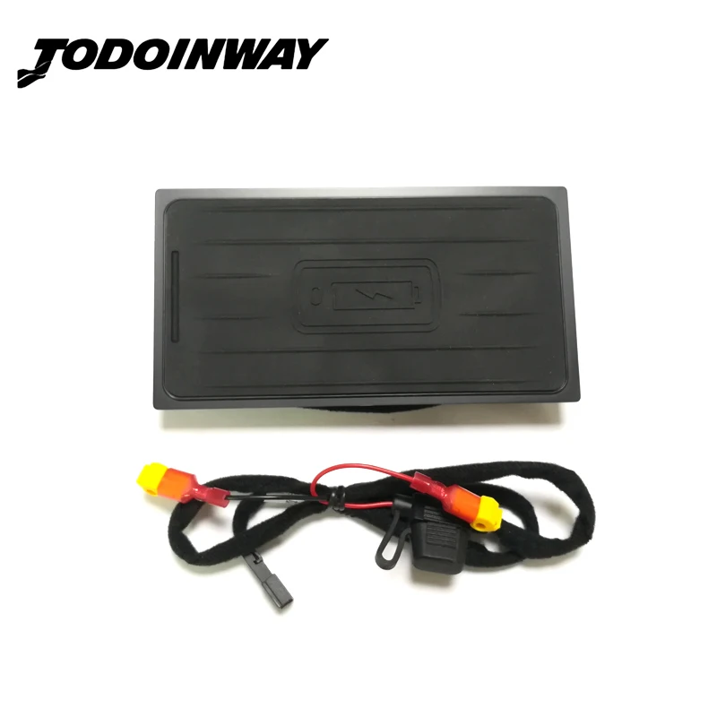 

For Volvo XC90 XC60 S90 V90 mobile phone QI wireless charger fast charging pad module car armrest box accessories for iphone X