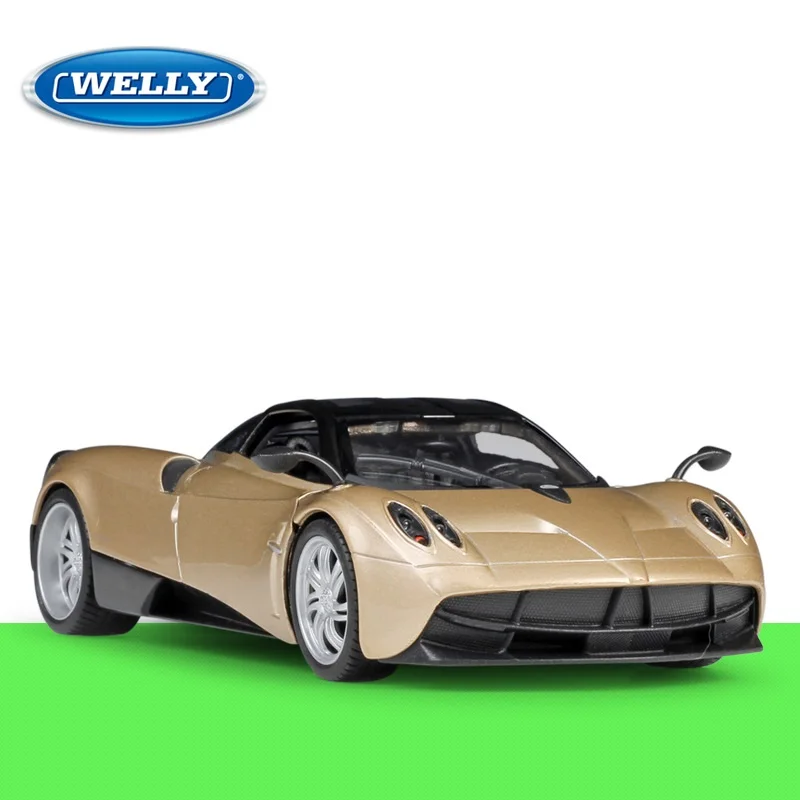 

1:24 Welly PAGANI HUAYRA gold/white/red/blue Diecast Model Car