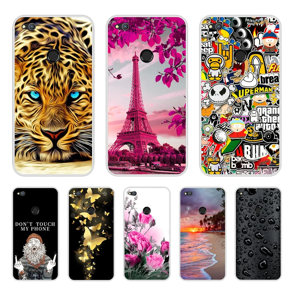 

For Huawei P8 Lite 2017 Honor 8 Lite Case Soft TPU Case Cute Silicone Phone Cases For Funda Huawei P9 Lite 2017 Back Cover Capas