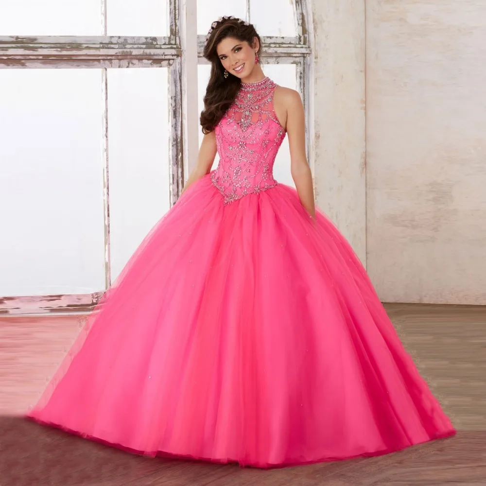hot pink sweet sixteen dresses