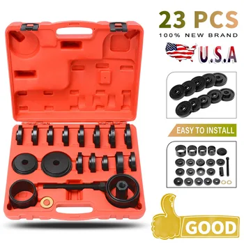 

23pcs Front Wheel Drive Adapters Bearing Removal Installation Service Hand Tools Kits Set With Carrying Case