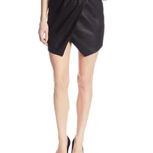 Настройка Лето Для женщин пикантные плюс Размеры xxs-10xl короткие Искусственная кожа юбка Дамская мода микро мини Обёрточная бумага Юбки для женщин saias femininas