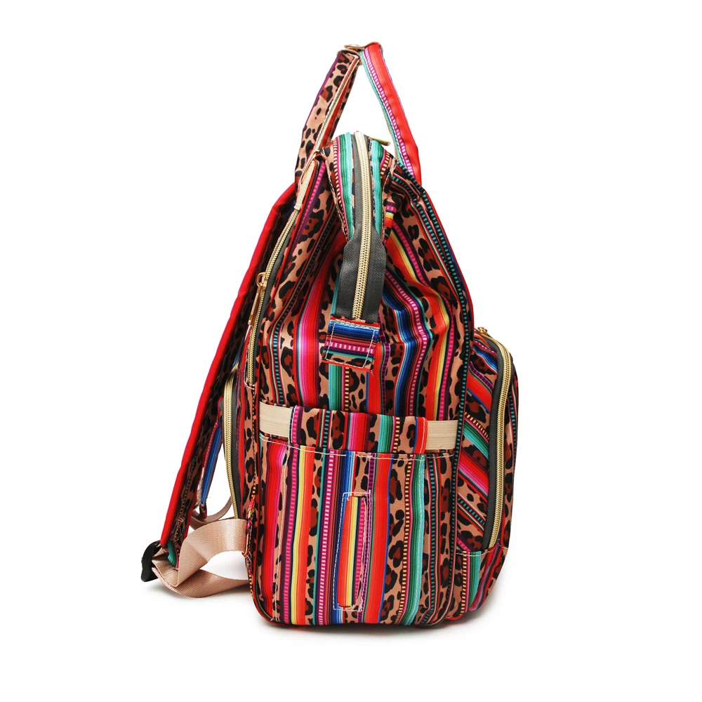 serape leopard diaper bag