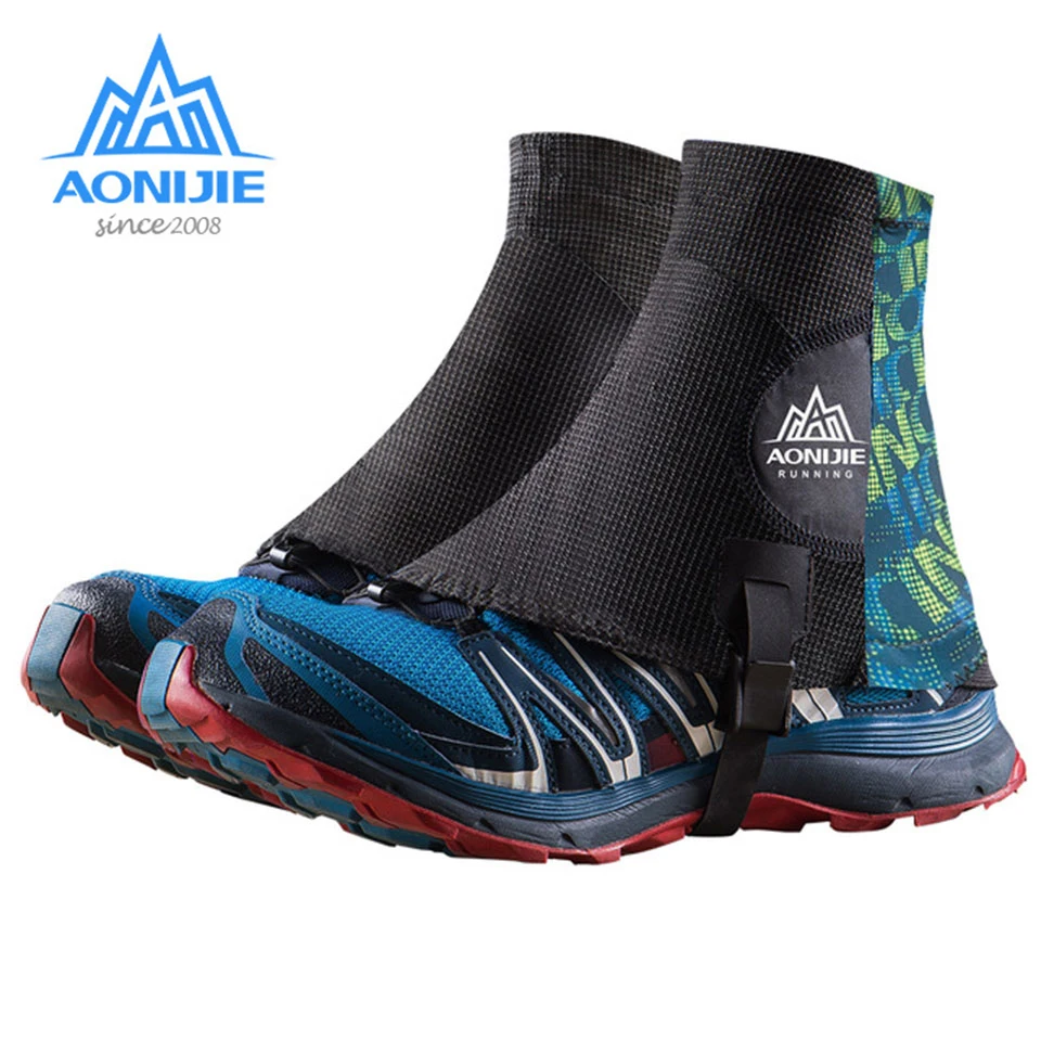 

AONIJIE Men Women Outdoor High Running Trail Gaiters Protective Sandproof Shoe Covers For Triathlon Marathon Hiking Reflective
