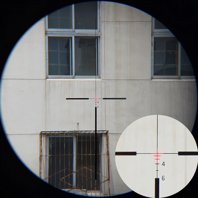 Magorui الصيد الفريق التعاوني 4x32 الأحمر نقطة بندقية نطاق البصر الألياف البصرية الأحمر مضيئة