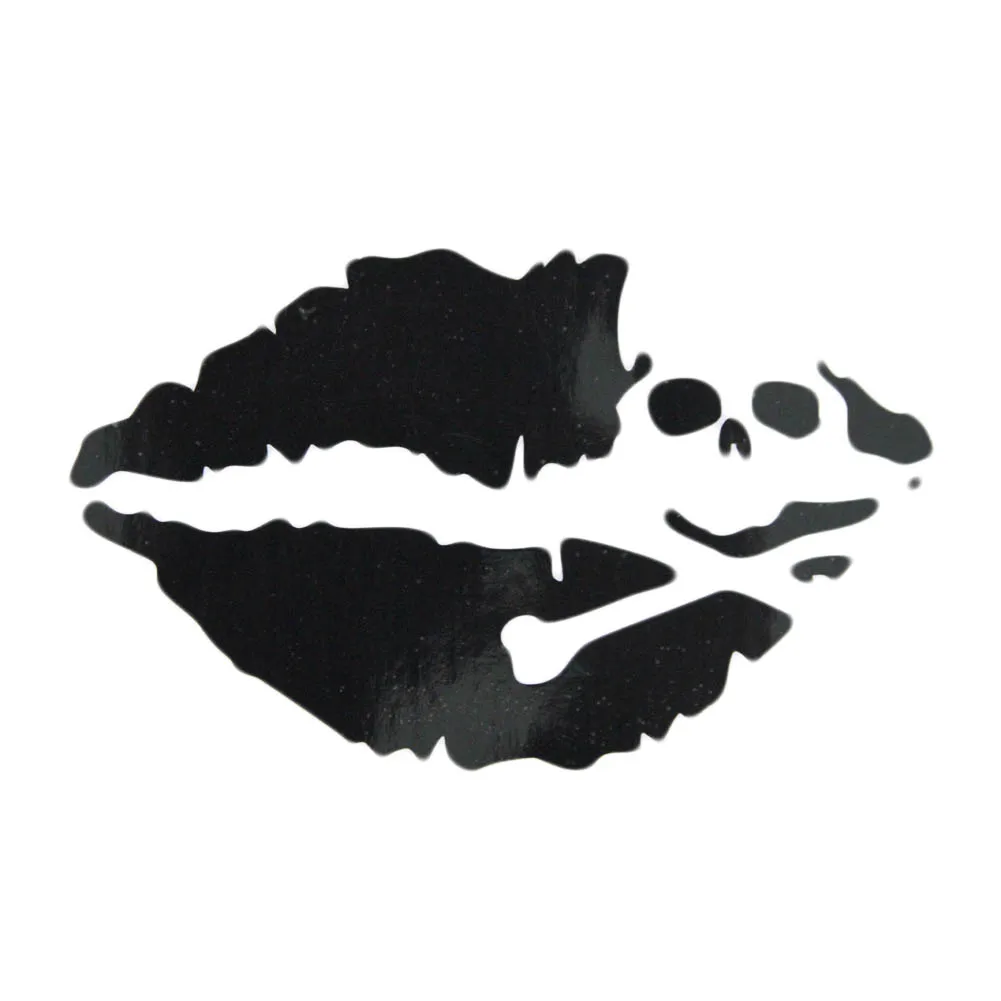 

Size:14*10CM Sexy LIPS Car Sticker Decal Car Styling Accessories Funny Skeleton Motorcycle Vinyl Sticker CAR0058