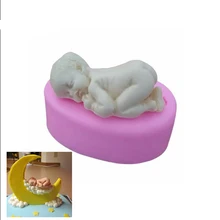 Sleep Baby Silicone Mold Fondant Cake Mold Mould DIY Soap Mold Chocolate Candy Jello Cake Decorating Tools Kitchen Accessories