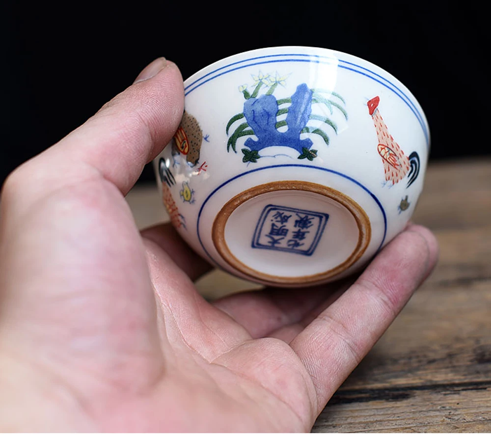 Buy 1 Pcs Chinese Ming Dynasty Chicken Cup Porcelain
