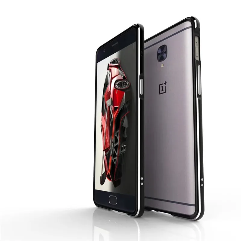 Для oneplus 3 т One Plus Роскошные ультра тонкий Алюминий металлический бампер Рамки