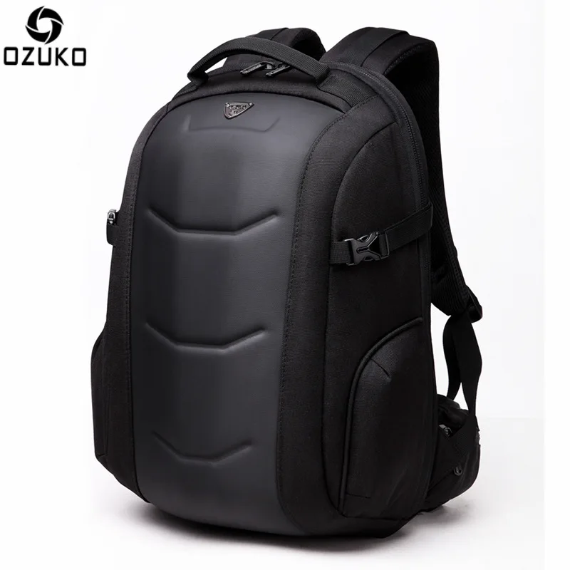 

OZUKO Backpack Waterproof Male Mochila External USB Charge 15.6 inch Laptop Backpack Casual school bag Anti-thief Backpack 2019