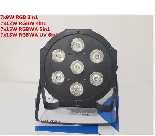 RGBW RGBWA 7x18W LED Flat SlimPar RGBWA UV Light 6in1 LED DJ Wash Light Stage dmx light lamp dmx controller 6/10 channes RGBW RGBWA 7x18W LED Flat SlimPar RGBWA UV Light 6in1 LED DJ Wash Light Stage dmx light lamp dmx controller 6/10 channes