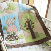 Ups Free 7 шт. мультяшное дерево комплект детского постельного белья детская люлька Комплект постельного белья cunas одеяло в кроватку Лист Бампер кровать юбка в комплекте