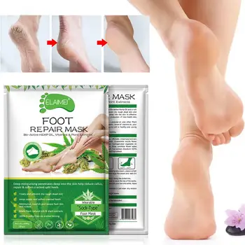 

2pcs/1pair Dead Skin Remover Feet Mask Exfoliating Foot Mask Socks for Pedicure Peeling Baby Feet Mask Foot Peeling Mask