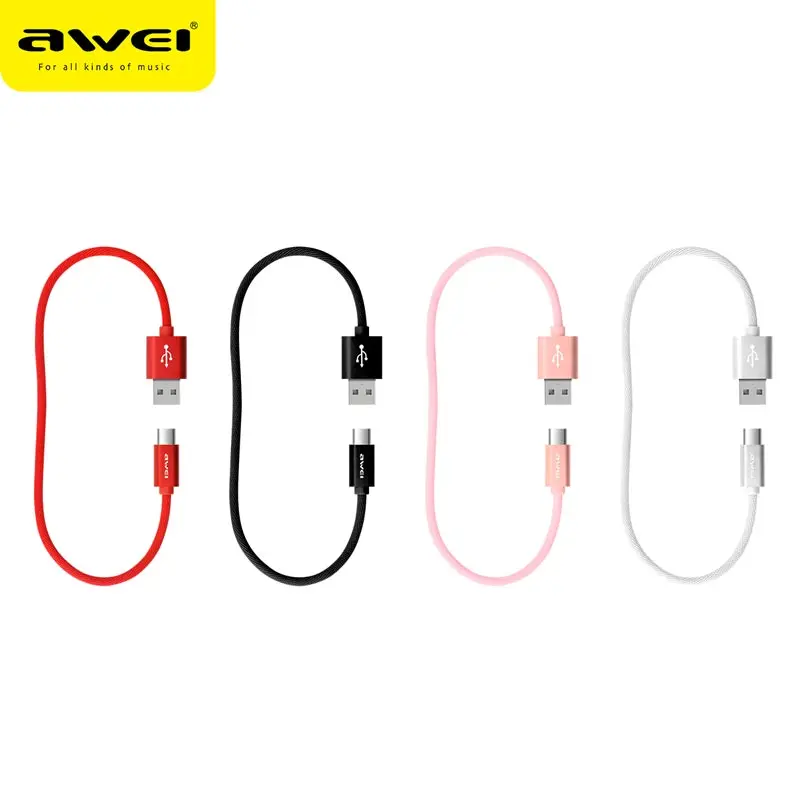 

Awei 30CM portable data cable safe and fast data charging line data cable for huawei for xiaomi for vivo for oppo for Type-c