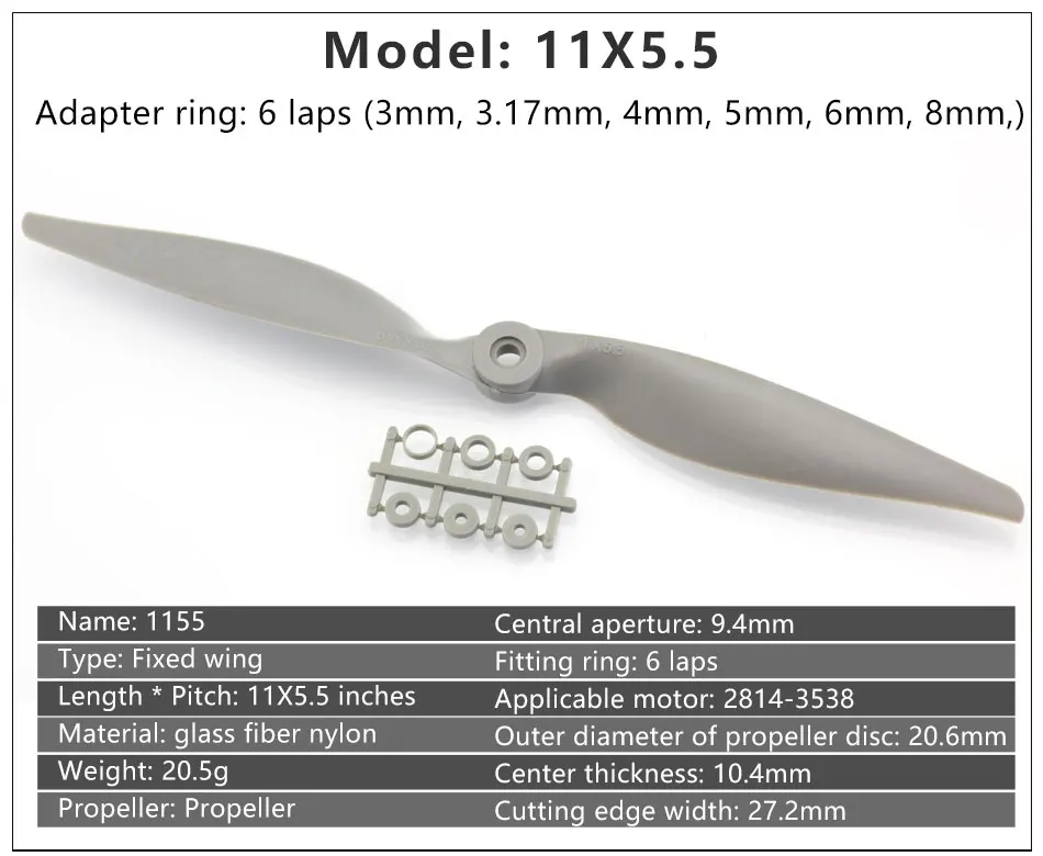Нейлоновый пропеллер Gemfan Apc 8X4/8X6/9X4,5/9X6/10x5/10X6/10x7/11x5,5/12x6/ 13x6,5/14x7/15X8/16X8/17x10 реквизит для радиоуправляемой модели самолета