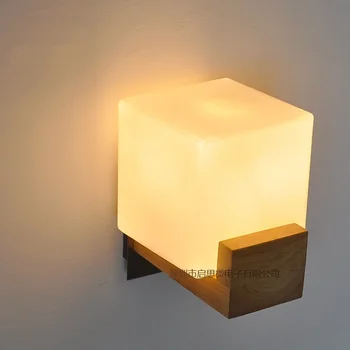 

New Style Modern Wall Lamps Sconces Living Room Wooden Restaurant Bedroom Decorative Wall Lights Lamparas Home Lighting Fixture
