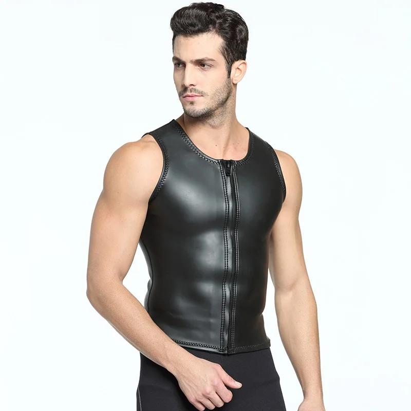 2MM Men Scuba Diving Vest Sleeveless Wetsuit Swimwear Keep Inside Warm