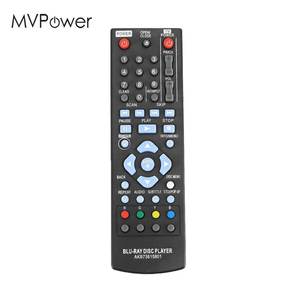 MVpower AKB73615801 сменный пульт дистанционного управления для LG DVD Blu Ray плеера BP320 BP220 BP200
