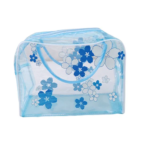 Прозрачные пластиковые сумки-органайзеры, косметички, макияж, повседневные, дорожные, водонепроницаемые, для туалетных принадлежностей, для мытья, для купания, сумки для хранения, RD890762 - Цвет: blue