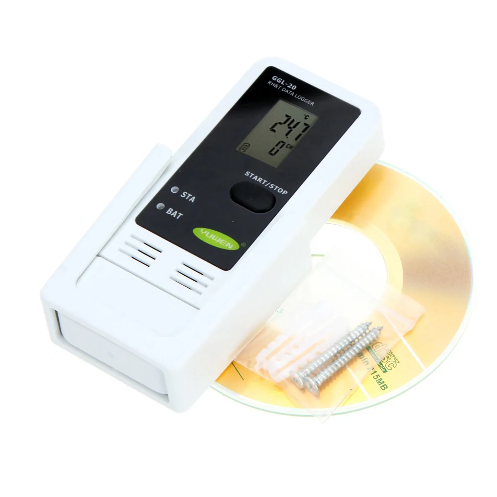 

Mini Portable USB LCD Digital Temperature Meter Humidity Logger Thermometer Hygrometer PC Connecting Data Recording free ship