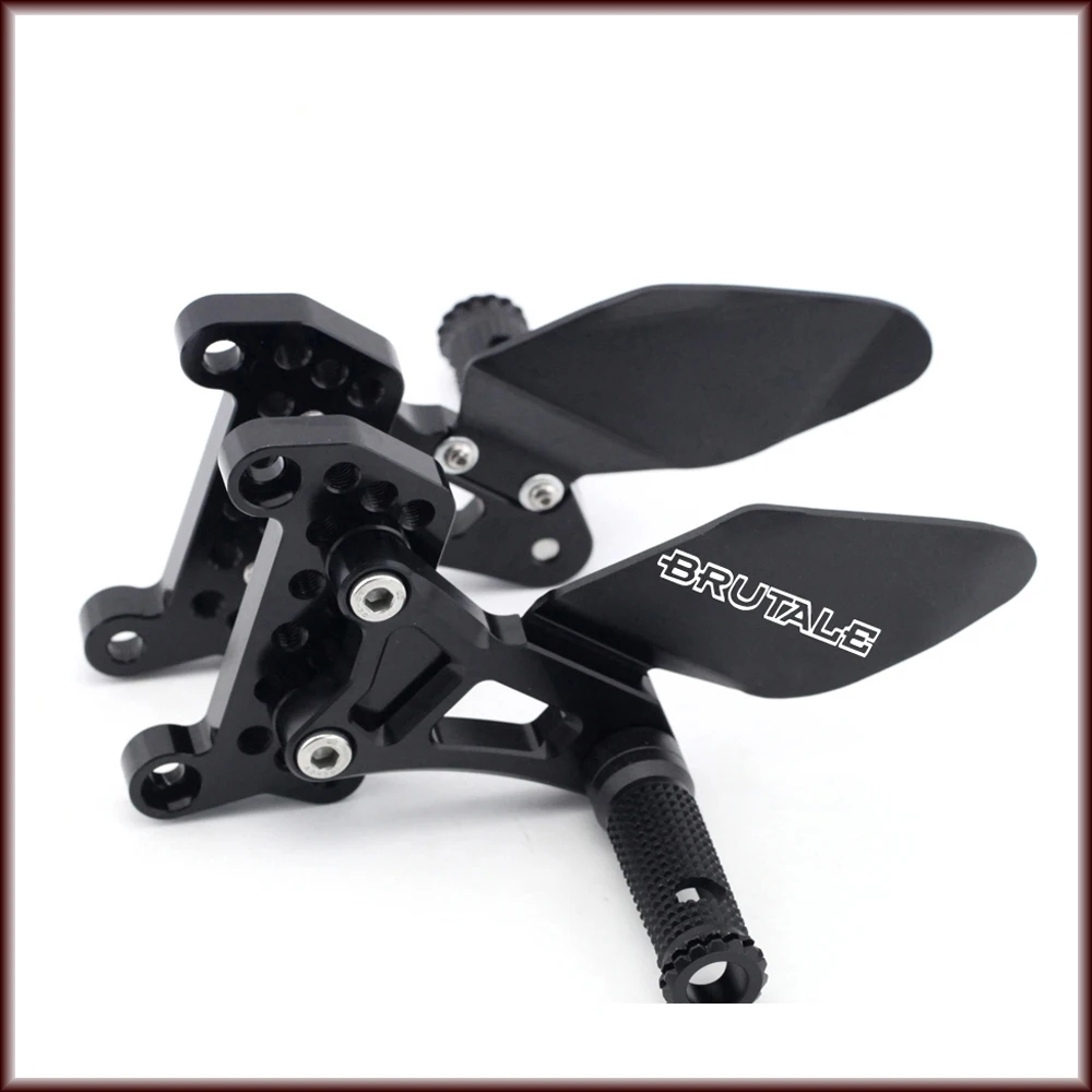 

For MV Agusta Brutale 1090 1078 990 920 910 989 750 Motorcycle Foot Pegs Pedal Control Kit Articulated Front Rider Footrest