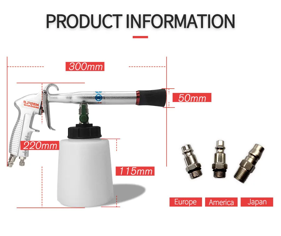 Marflo подшипник Tornador Автомойка инструменты Tornado пистолет чистая Windown комната автомобиля и дверь