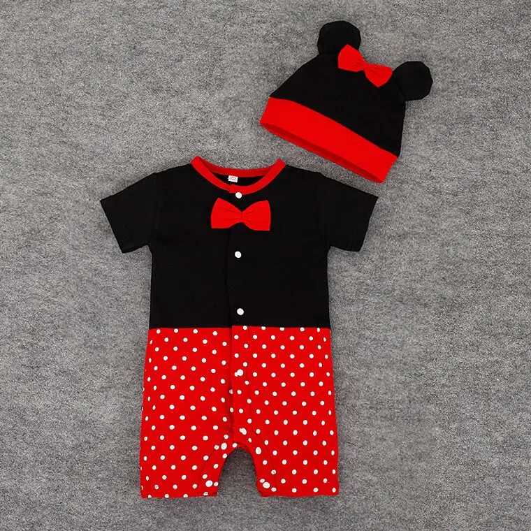 Для новорожденных хлопковый комбинезон 2 шт. детские комбинезоны коробки 2 шт./компл. одежда для малышей с шапкой, на возраст от 0 до 24 месяцев Детский костюм Одежда для новорожденных
