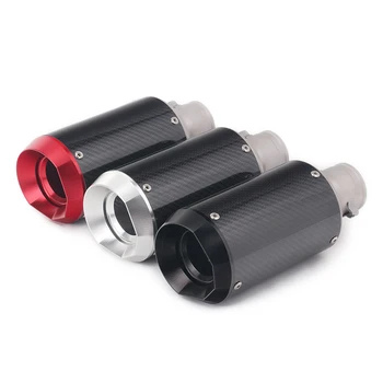 

Universal Motorcycle Real Carbon Fiber Slip On Exhaust Muffler Pipe Escape with DB Killer for Most Motorcycle trk 502 gsr 600