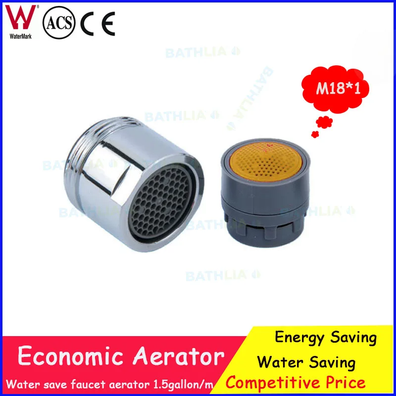 M18 Water Saving Faucet Aerator Tap Flow Reducer Regulator Male Thread