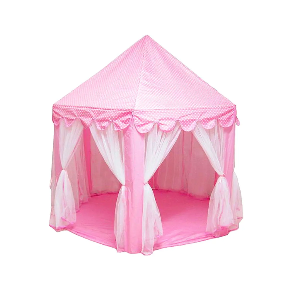 Portable Children's Tent Dry Pool Tipi Princess Kids Tent Castle Play House Kids Small House Folding Playtent Baby Beach Tents - Цвет: WJ3003A