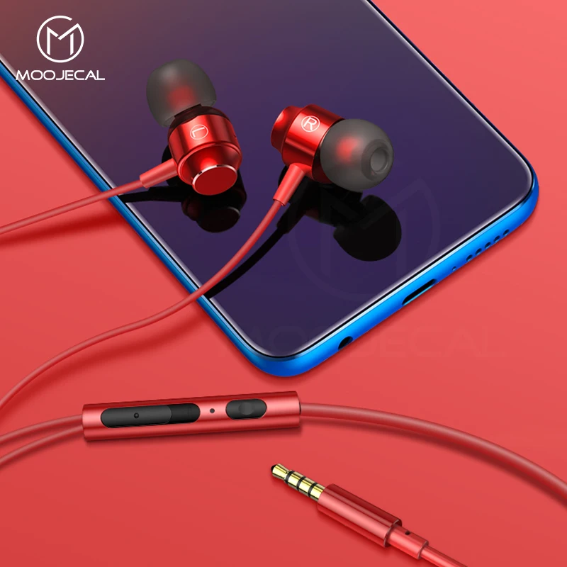 MOOJECAL 3 5 мм проводные наушники для iPhone 6 samsung Xiaomi телефон компьютер в ухо наушник с
