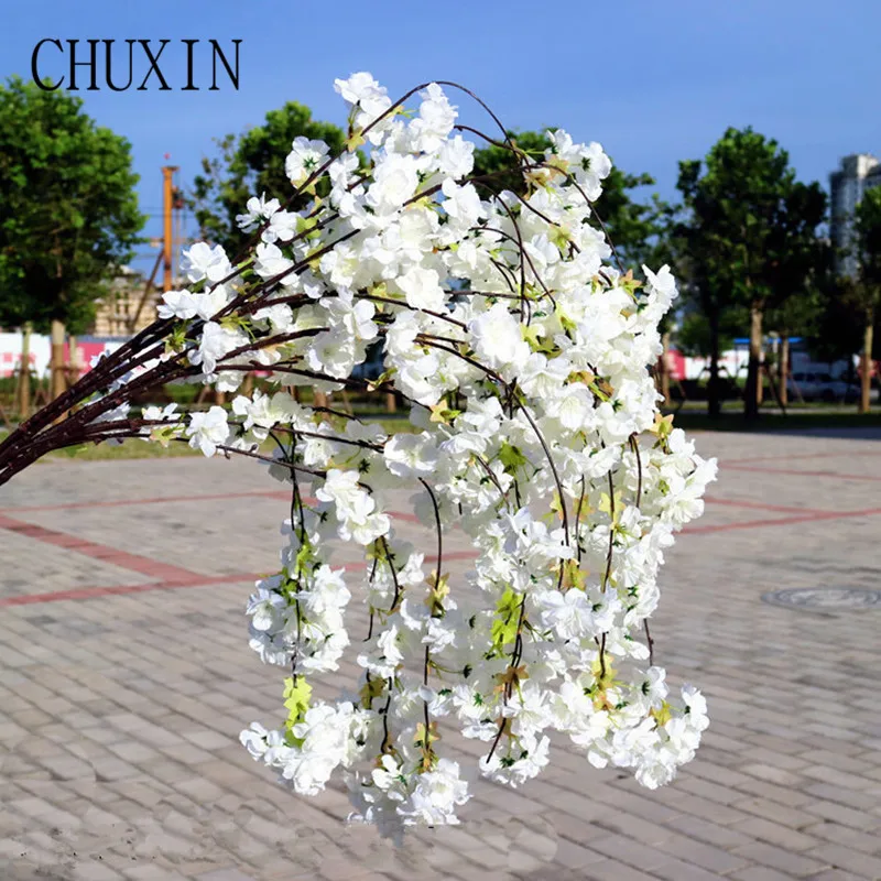 Buy 150CM Artificial Flowers Silk Cherry Blossoms Flower Wall Hanging For