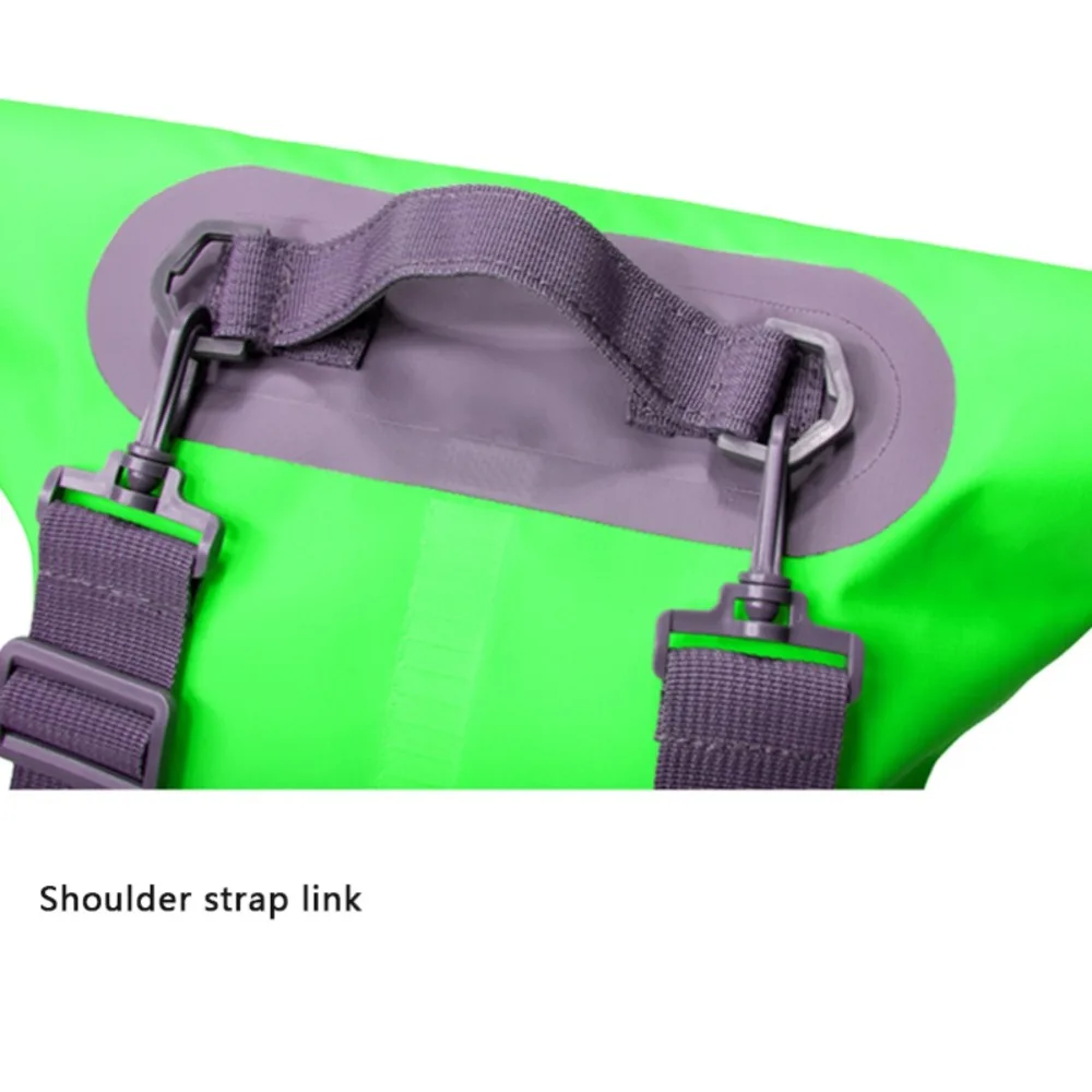 5L 10L Водонепроницаемый сухой мешок с плоской подошвой, уличные пляжные двойные плечевые ремни pvc с пряжкой плавающей мешок для хранения на лодках рафтинг сумки Acc