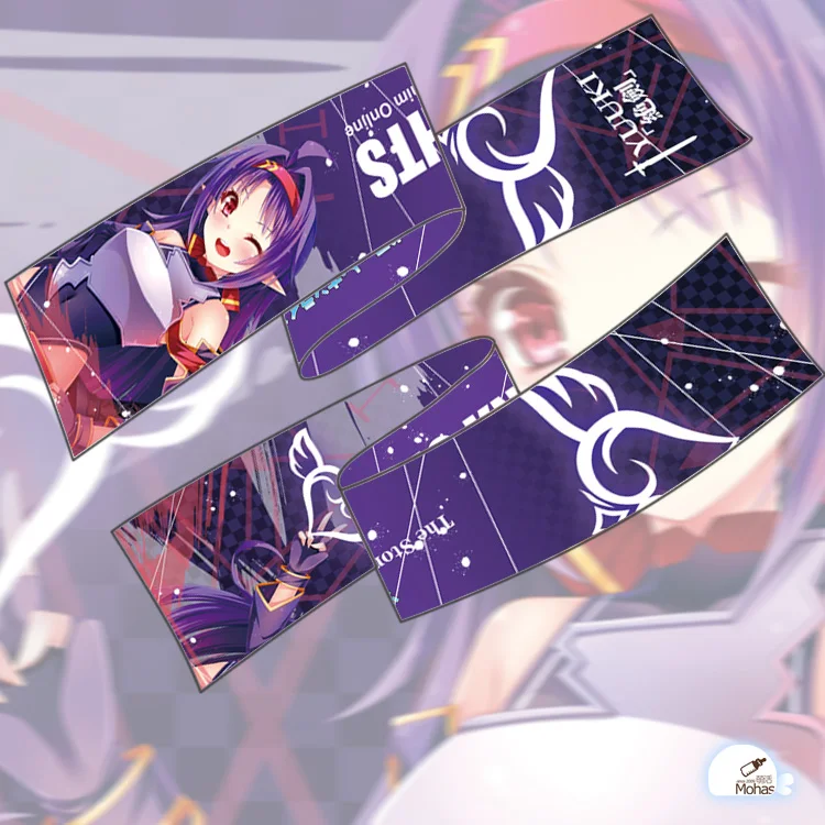 

180*25CM Anime Scarf Sword Art Online SAO Konno Yuuki Cool Soft Microfiber Winter Long Scarf