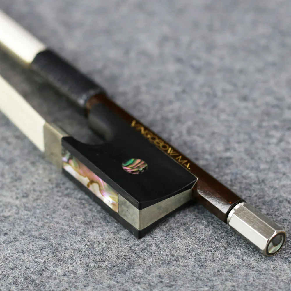 VINGOBOW Golden Diamond Carbon Fiber Violin Bow Pernambuco Performance Master Level 4/4 Size 140V Warm Sweet Sound Straight