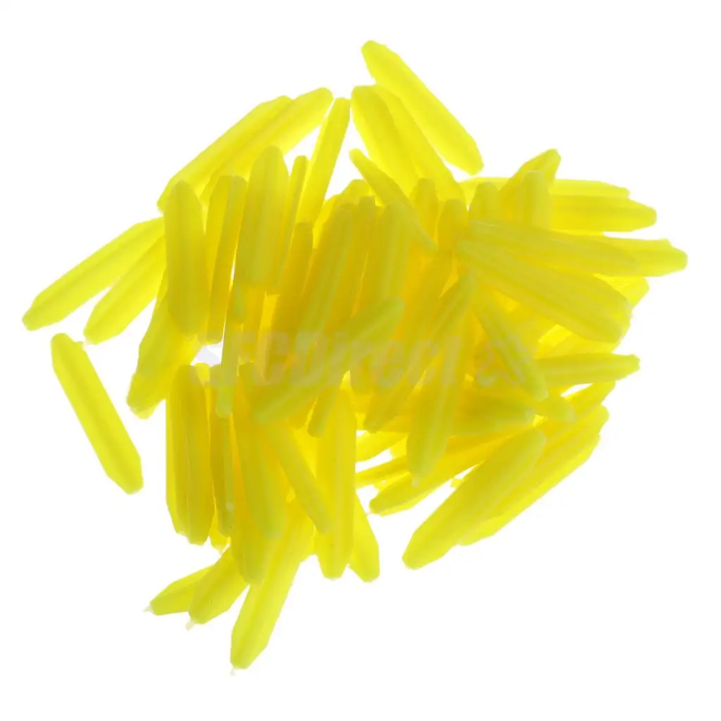 100Pcs Bright Colors Cylinder Strike Indicator Fishing Floats Trout Salmon Floats Float Fly Fishing Tackle