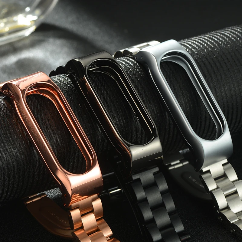 Для Xiao mi band 2 Металлический Стальной ремешок для наручных часов Ремешок со следующей пряжкой умный браслет для xaomi mi Band 2 ремешок для наручных часов