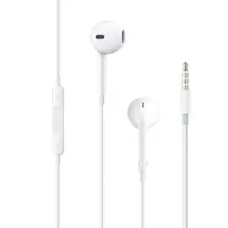 Apple EarPods с разъемом для наушников 3,5 мм | Apple наушники для телефонов стерео наушники с микрофоном для iPhone iPad Mac